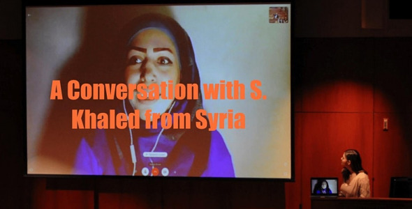 Refugee Voices: Virtual Refugee Conversation with S. Khaled from Syria