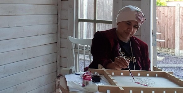 Silk Painting Workshop with Aysha Yilmaz