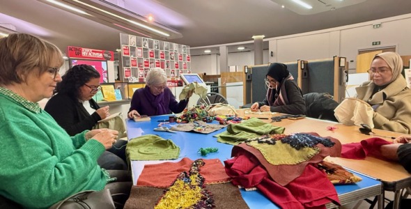 Embroidery and Cross-Stitch for wellbeing with art…