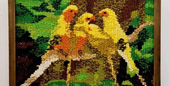 Photo of Embroidery and Cross-Stitch for wellbeing with artist Nabila Nabi