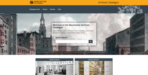 Manchester Archives Catalogue Drop In Session