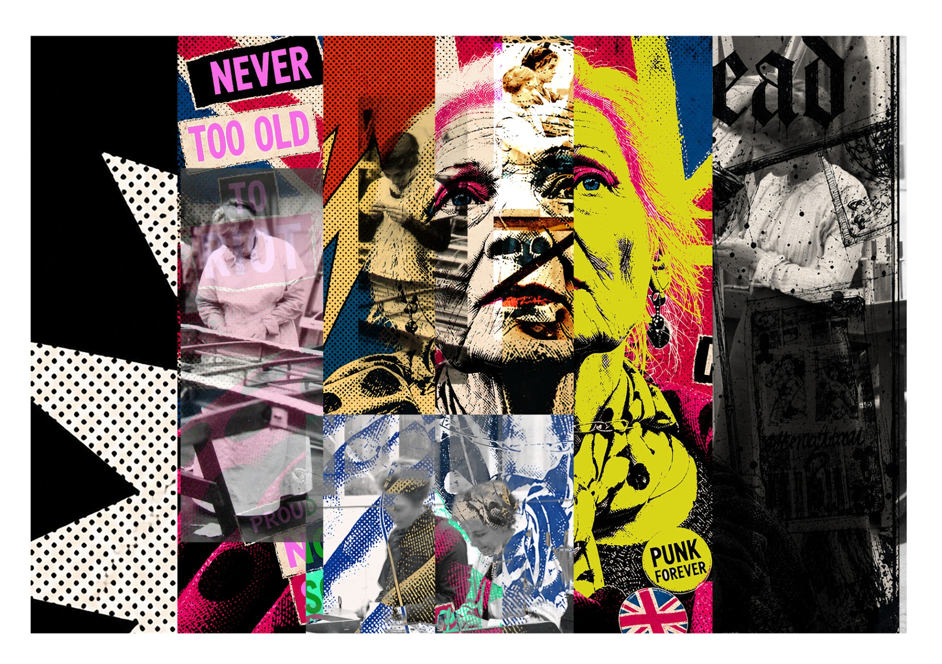 Vivienne Westwood photo collage by Paul Wolfgang Webster
